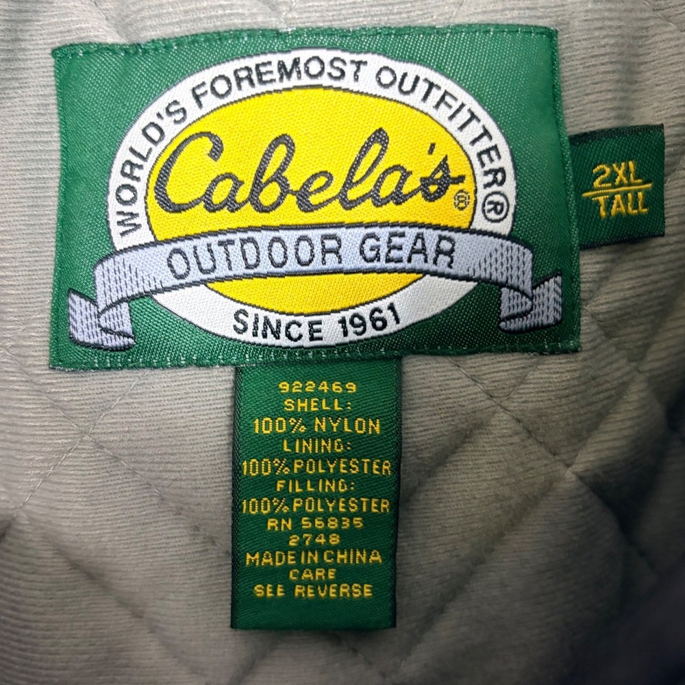 Cabelas Mens 2XL Tall Black Gore-Tex Thinsulate Insulated Winter Hunting‎ Jacket - Picture 3 of 9